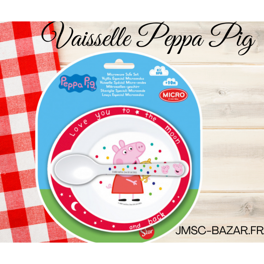 Vaisselle Peppa Pig