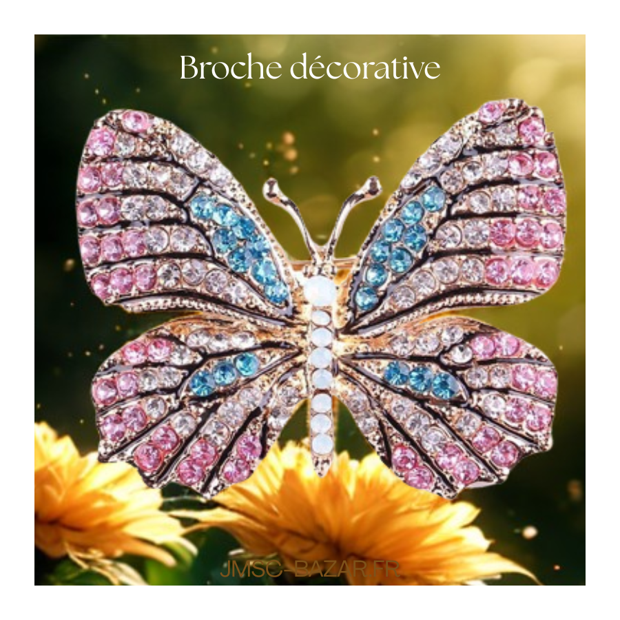 Broches papillon décoratives