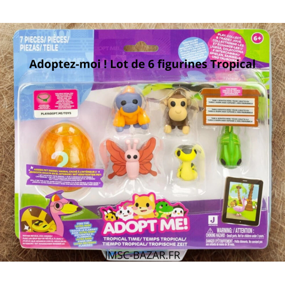 Adoptez-moi ! Lot de 6 Figurines Tropical