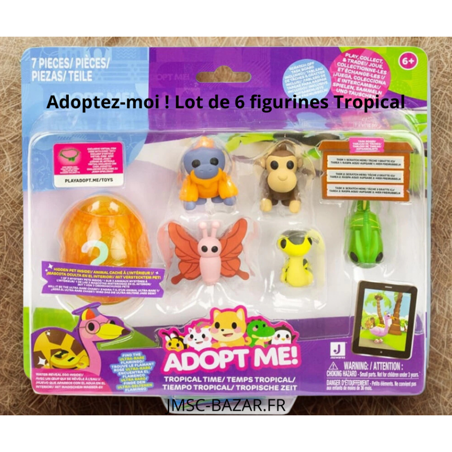 Adoptez-moi ! Lot de 6 Figurines Tropical