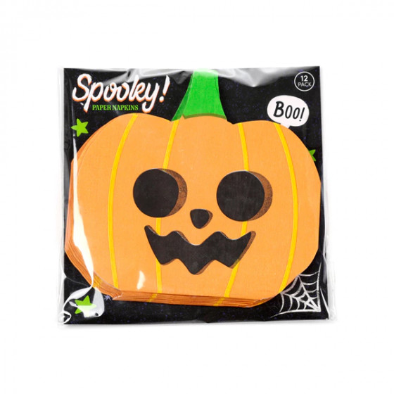 Lot de 12 Serviettes Halloween