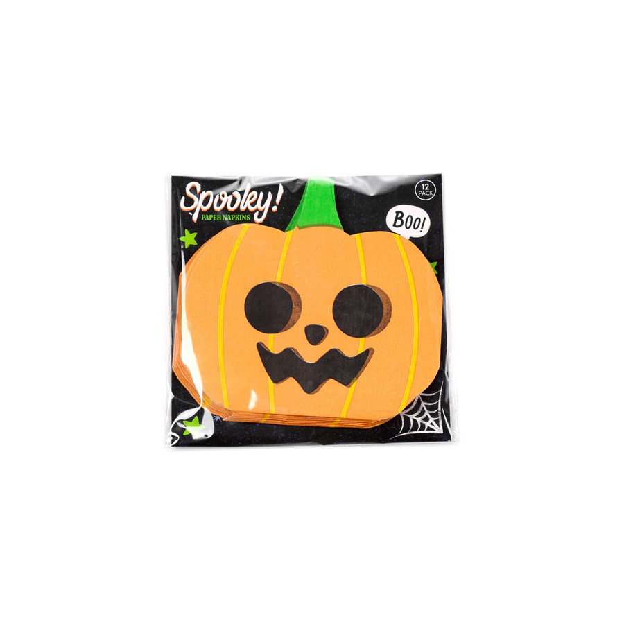 Lot de 12 Serviettes Halloween