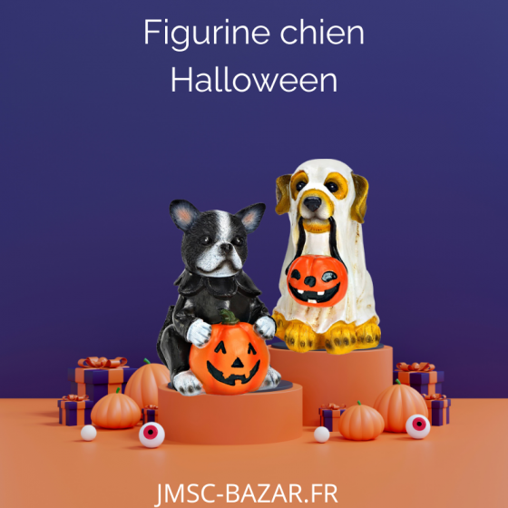 Figurine chien Halloween