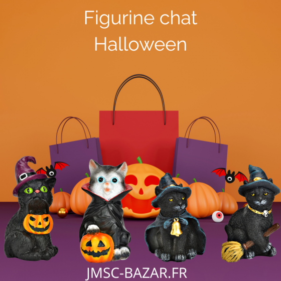 Figurine chat Halloween