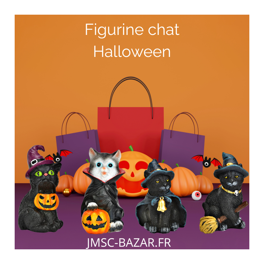Figurine chat Halloween