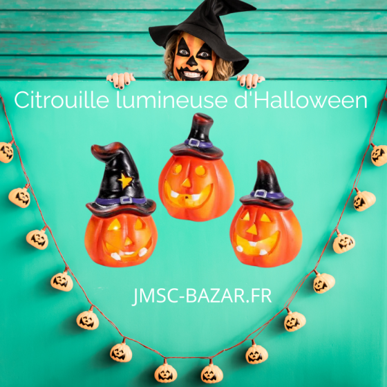 Citrouille lumineuse d'Halloween