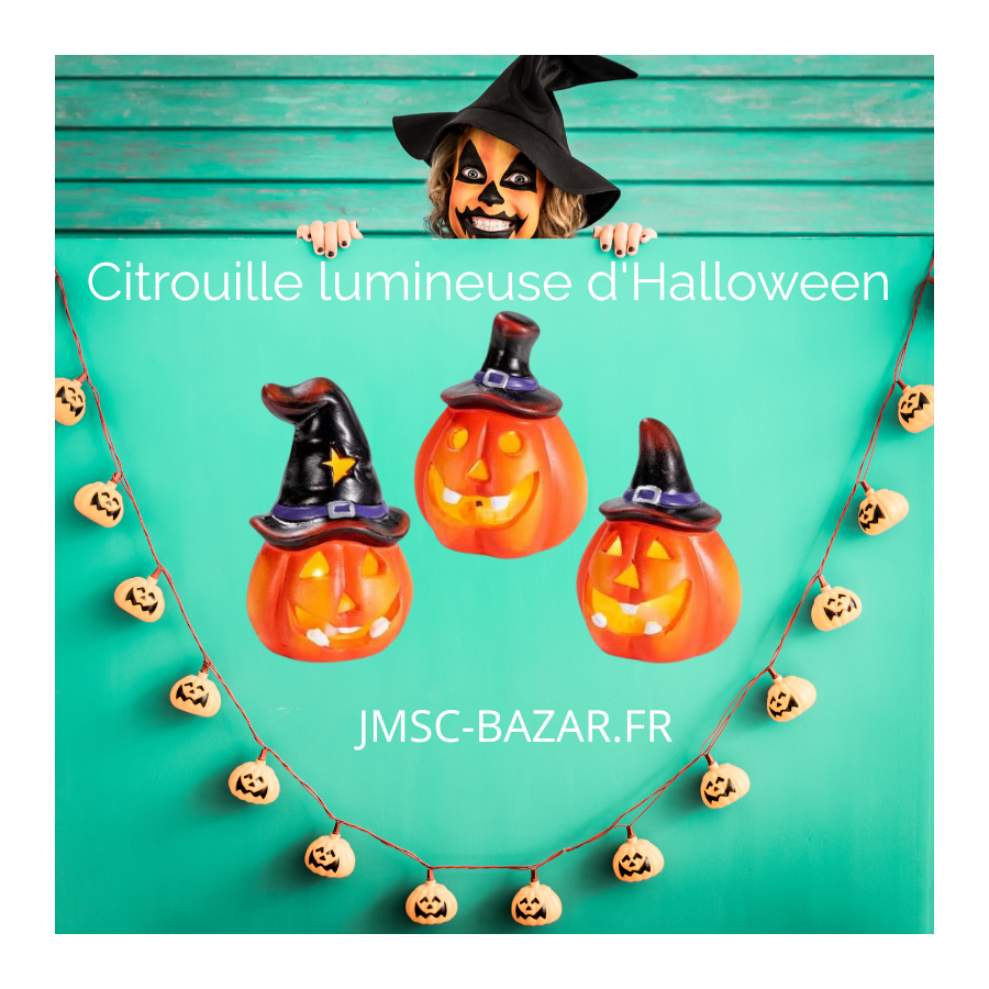 Citrouille lumineuse d'Halloween