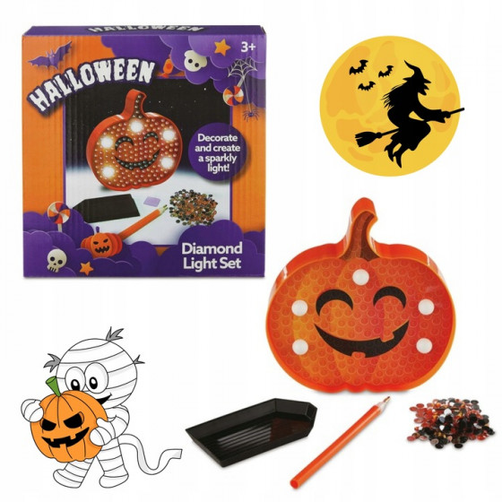 Diamond painting halloween lumineux