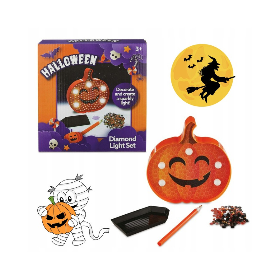 Diamond painting halloween lumineux