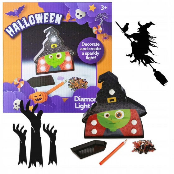 Diamond painting halloween lumineux