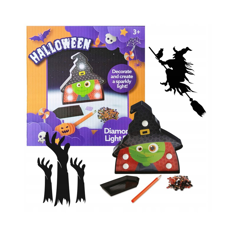 Diamond painting halloween lumineux