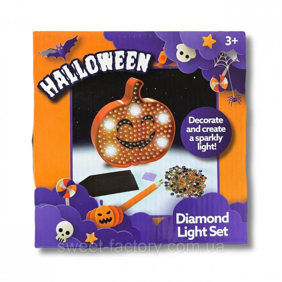 Diamond painting halloween lumineux