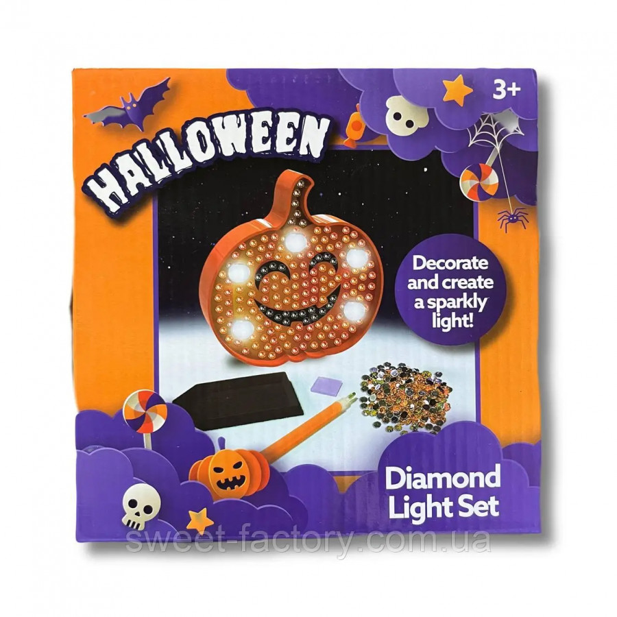 Diamond painting halloween lumineux