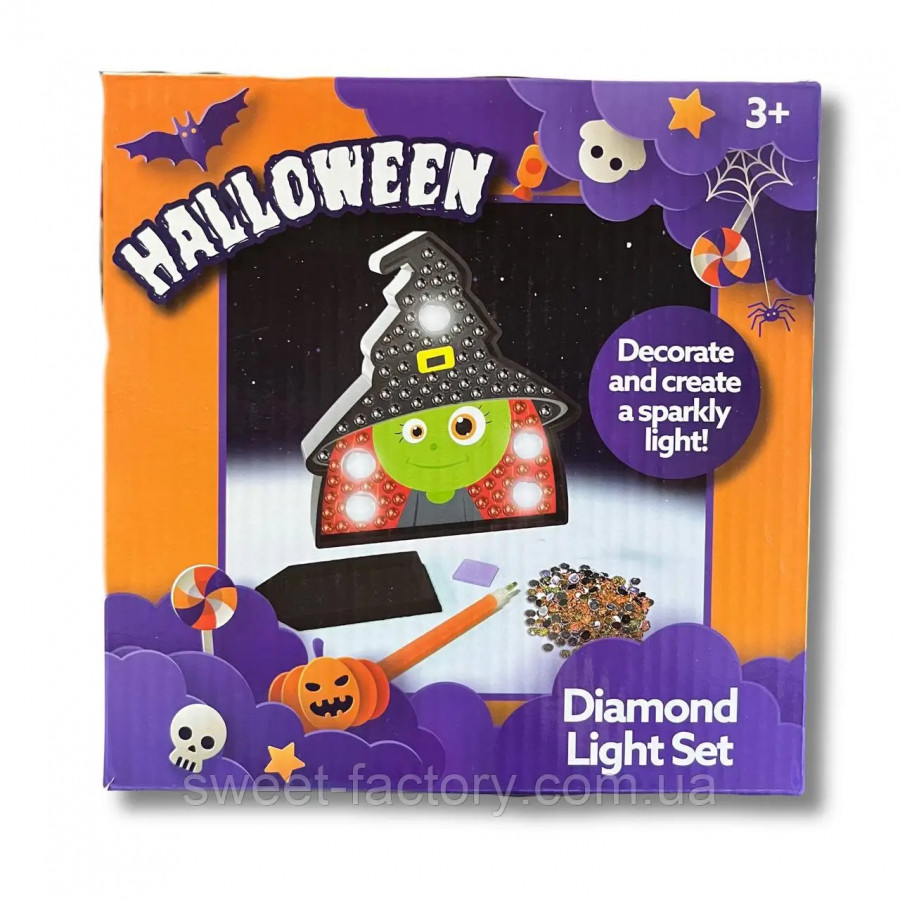 Diamond painting halloween lumineux