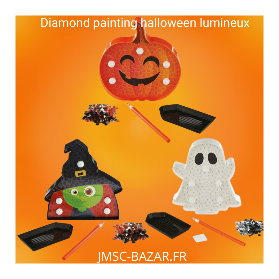Diamond painting halloween lumineux