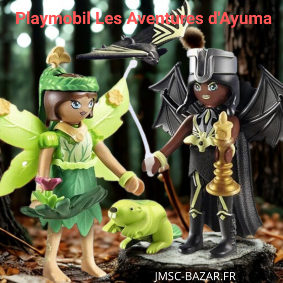 Playmobil Les Aventures d'Ayuma Fée de la Forêt & Fée Chauve-Souris