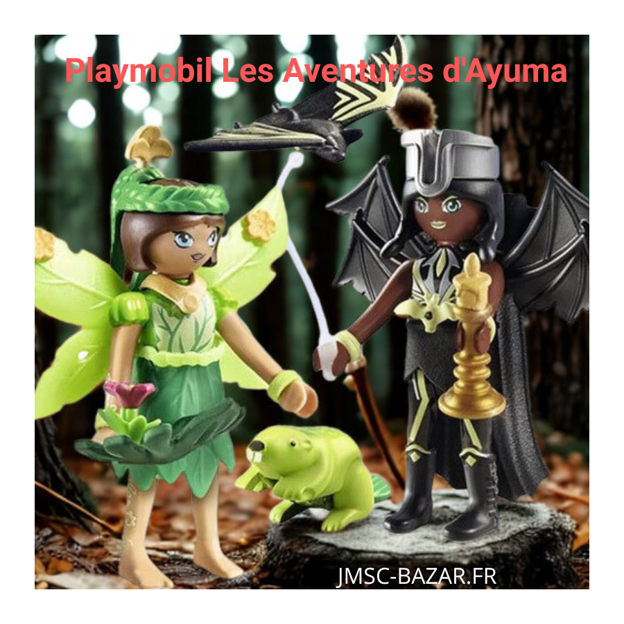 Playmobil Les Aventures d'Ayuma Fée de la Forêt & Fée Chauve-Souris