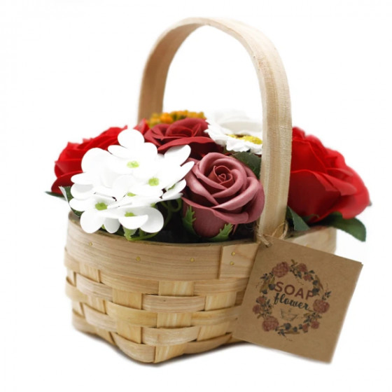 Panier en fleurs de savon