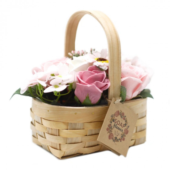 Panier en fleurs de savon