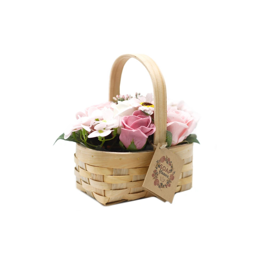 Panier en fleurs de savon