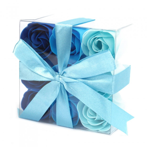 Boite de 9 mini roses multicolores