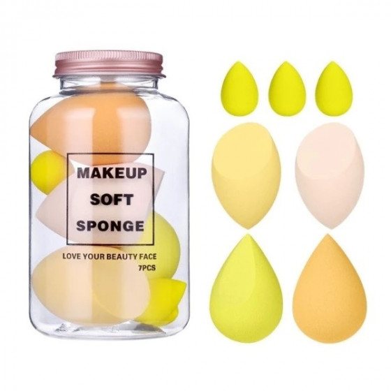 Lot de 7 Éponges Maquillage – Application Précise & Fini Naturel