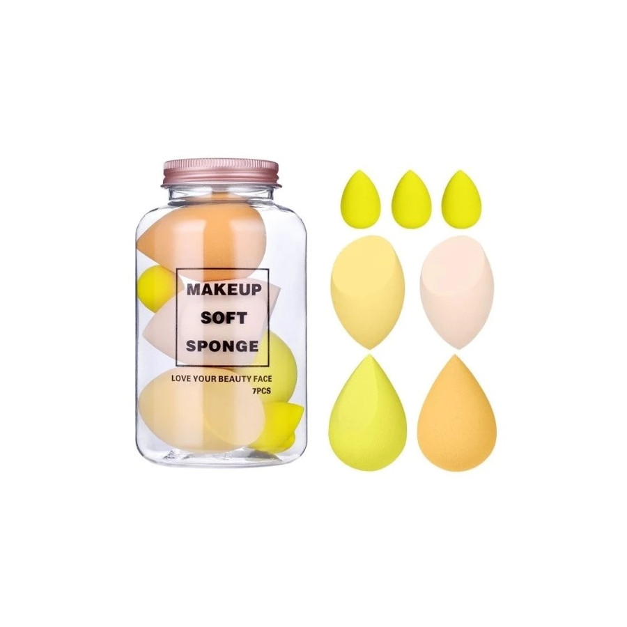 Lot de 7 Éponges Maquillage – Application Précise & Fini Naturel