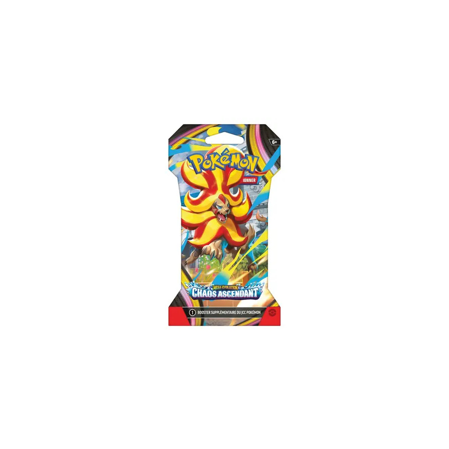 Booster Pokémon EV8.5 – Méga-Évolution : Chaos Ascendant – Blister 1 Booster (Visuel aléatoire) – FR
