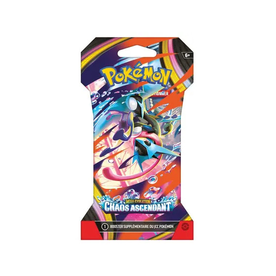 Booster Pokémon EV8.5 – Méga-Évolution : Chaos Ascendant – Blister 1 Booster (Visuel aléatoire) – FR