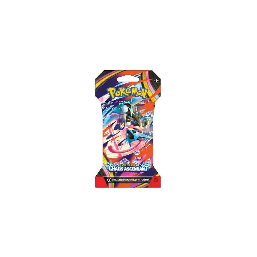 Booster Pokémon EV8.5 – Méga-Évolution : Chaos Ascendant – Blister 1 Booster (Visuel aléatoire) – FR