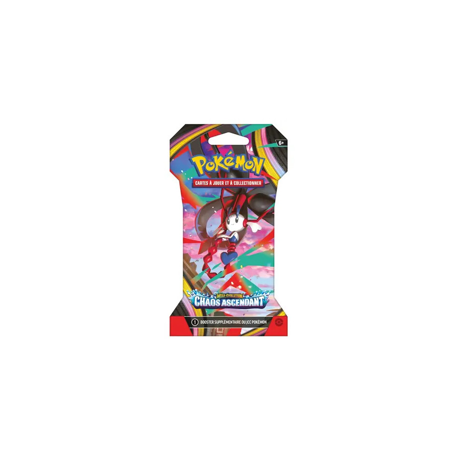 Booster Pokémon EV8.5 – Méga-Évolution : Chaos Ascendant – Blister 1 Booster (Visuel aléatoire) – FR