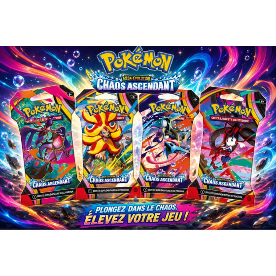 Booster Pokémon EV8.5 – Méga-Évolution : Chaos Ascendant