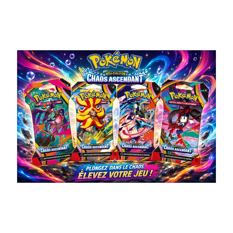 Booster Pokémon EV8.5 – Méga-Évolution : Chaos Ascendant
