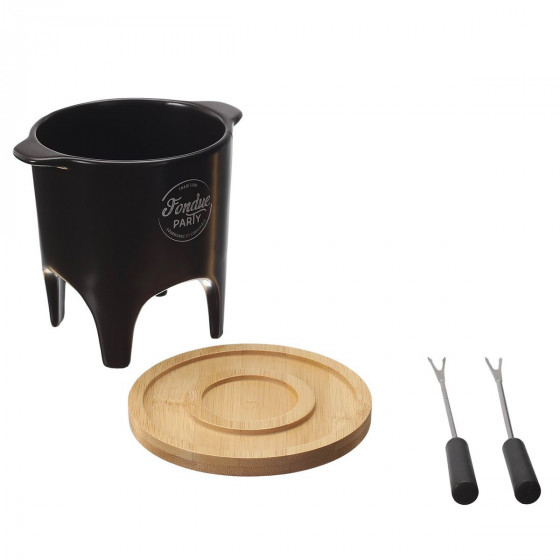 Service à Fondue 2 Personnes Dimensions : d. 11,8 x h. 15 cm matièr...