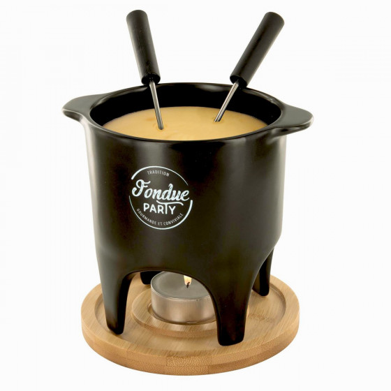 Service à Fondue 2 Personnes Dimensions : d. 11,8 x h. 15 cm matièr...