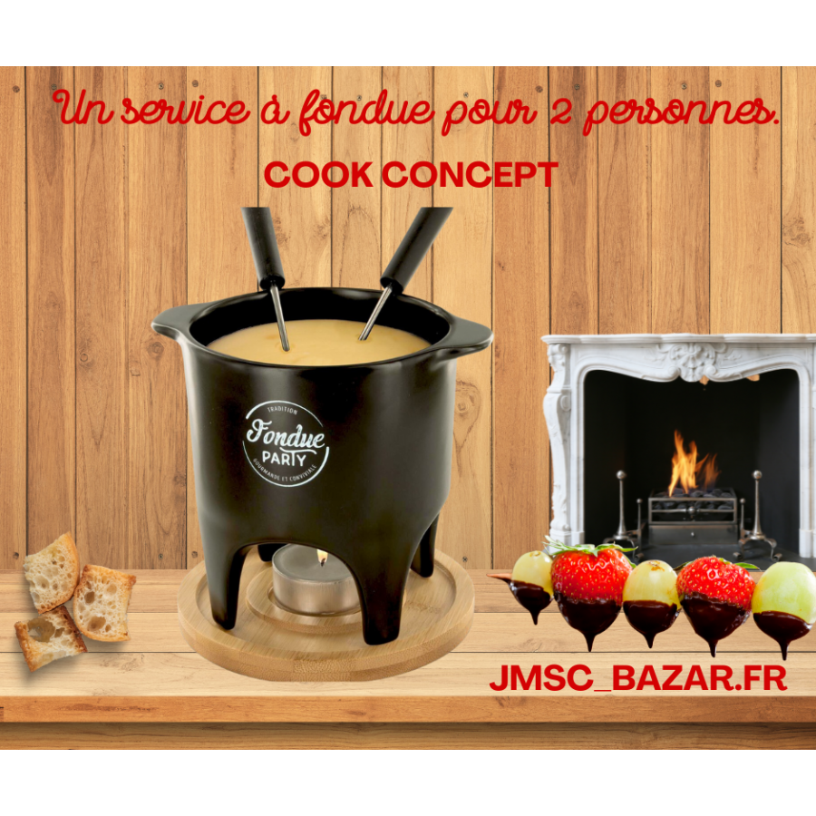 Service à Fondue 2 Personnes cook concept