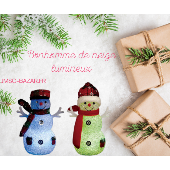 Bonhomme de neige lumineux