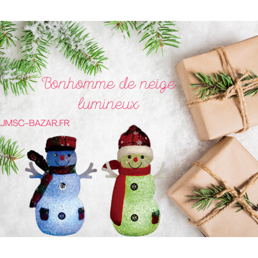 Bonhomme de neige lumineux