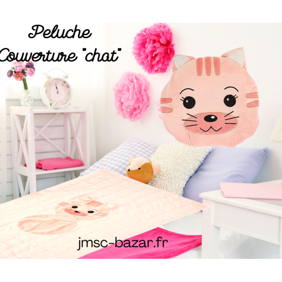 Peluche convertible "chat"